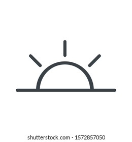 weather icon sunrise icon vector illustration logo template for many purpose. Isolated on white background.