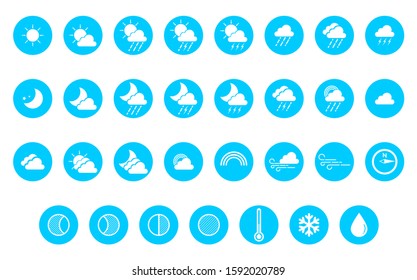 Weather icon template editable icon.