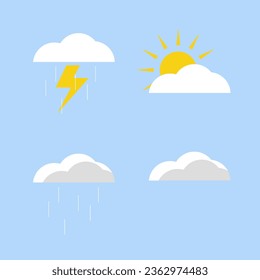 Weather icon template. Vector illustration design