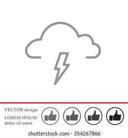 weather icon (thunderstorm)