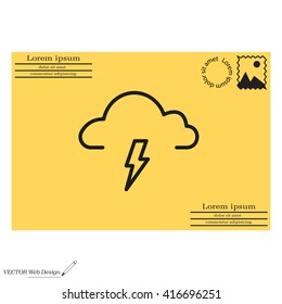 weather icon (thunderstorm)