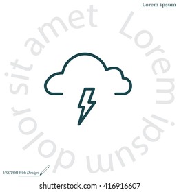 weather icon (thunderstorm)