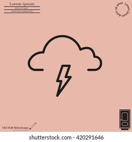 weather icon (thunderstorm)