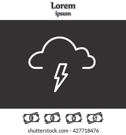 weather icon (thunderstorm)