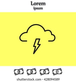 weather icon (thunderstorm)