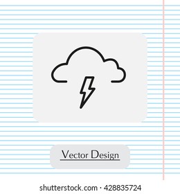 weather icon (thunderstorm)