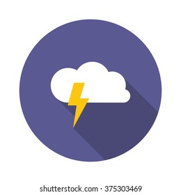 weather icon. thunderstorm. vector illustration