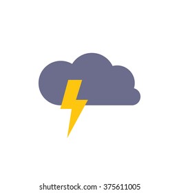 weather icon. thunderstorm. vector illustration