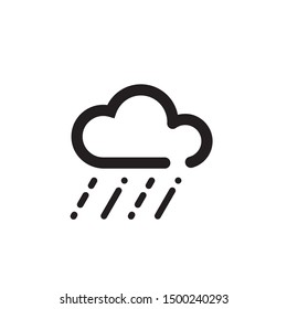 Weather icon in trendy flat style isolated