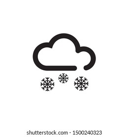 Weather icon in trendy flat style isolated