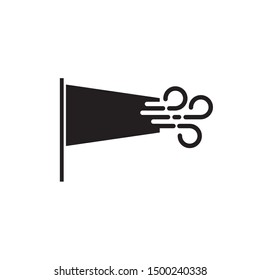 Weather icon in trendy flat style isolated