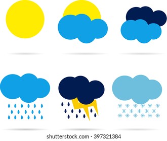 Weather icon vector 