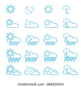 The weather icon vector design