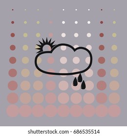 Weather icon, vector design element