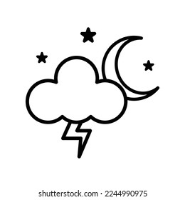 Weather icon vector design template