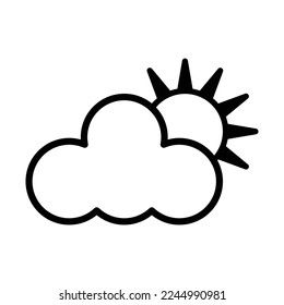 Weather icon vector design template