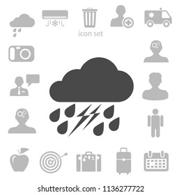 Wettersymbol. Vektorgrafik