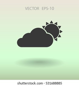 Wettersymbol. Vektorgrafik