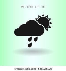 ícone meteorológico. ilustração vetorial