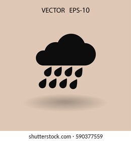 Wettersymbol. Vektorgrafik
