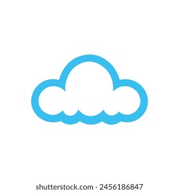 Weather Icon Vector illustration blue rainy design.