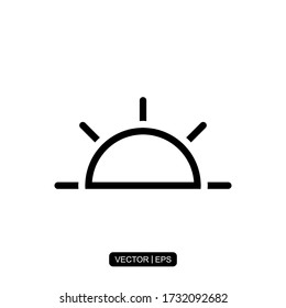 Weather icon vector illustration logo template for many purpose. Isolated on white background.