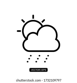 Weather icon vector illustration logo template for many purpose. Isolated on white background.