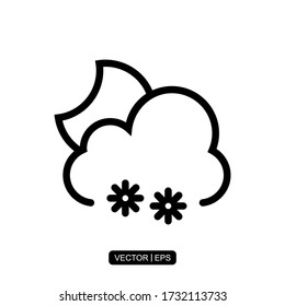 Weather icon vector illustration logo template for many purpose. Isolated on white background.