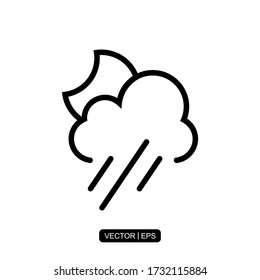 Weather icon vector illustration logo template for many purpose. Isolated on white background.