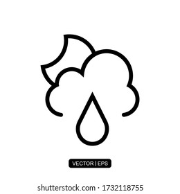 Weather icon vector illustration logo template for many purpose. Isolated on white background.