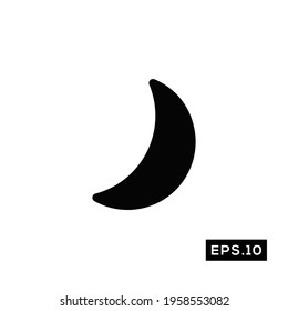 Weather icon vector. Moon icon or logo symbol illustration