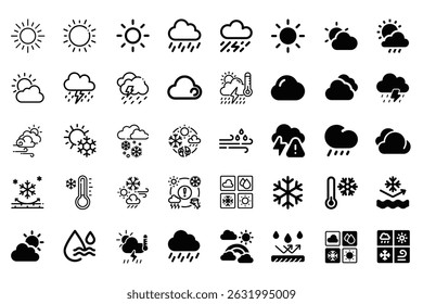 Weather Icon, Weather Icon Vector Pack