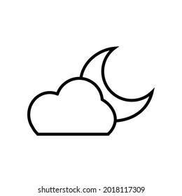 Weather icon vector. Synoptic illustration sign. Weather forecast symbol or logo.