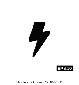 Weather icon vector. Thunder icon or logo symbol illustration