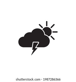 weather icon vector,thunderstrom icon,severe weather icon