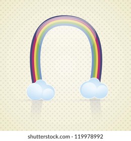 Weather Icon with vintage background, vector illustration