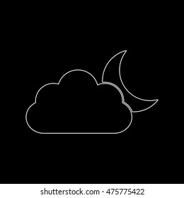 weather icon  - white vector icon