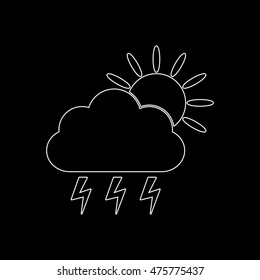 weather icon   white vector icon