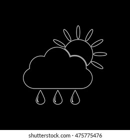 weather icon  - white vector icon