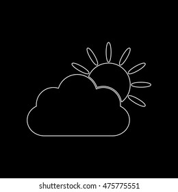 weather icon  - white vector icon