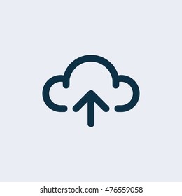 Weather icon,Cloud icon, vector illustration. Flat design