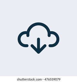 Weather icon,Cloud icon, vector illustration. Flat design