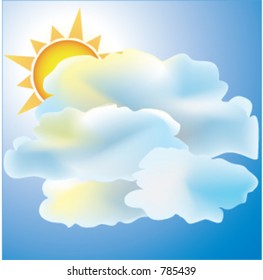 Weather Icon;mostly cloudy with sun