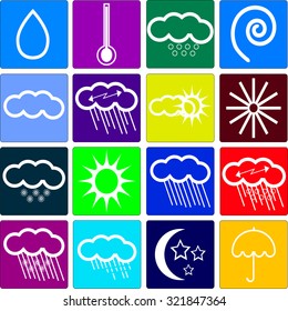Weather icons.