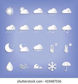Weather icons. Additional part. 
