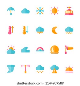 Weather icons in for any purposes. Perfect for website mobile app presentation and any other projects. Suitable for any user interface and user experience.