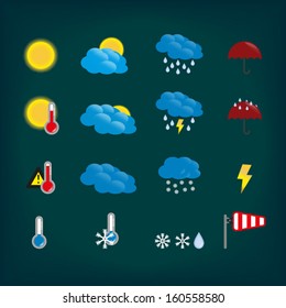 Weather icons in color 