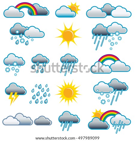 Unsettled weather Rainbow