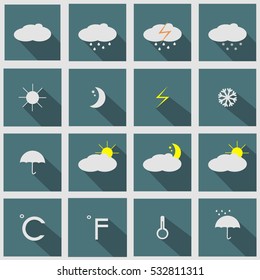  Weather icons. Forecast