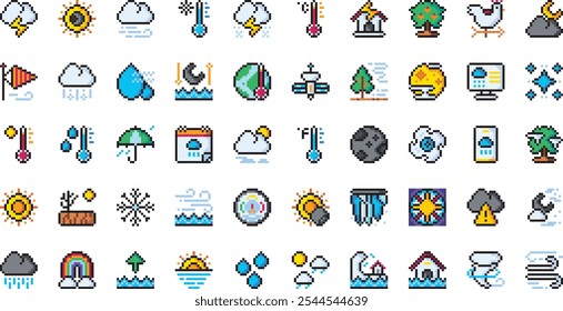 Weather icons High-Quality Vector Icons Collection with Editable Stroke. Ideal for Professional and Creative Projects.